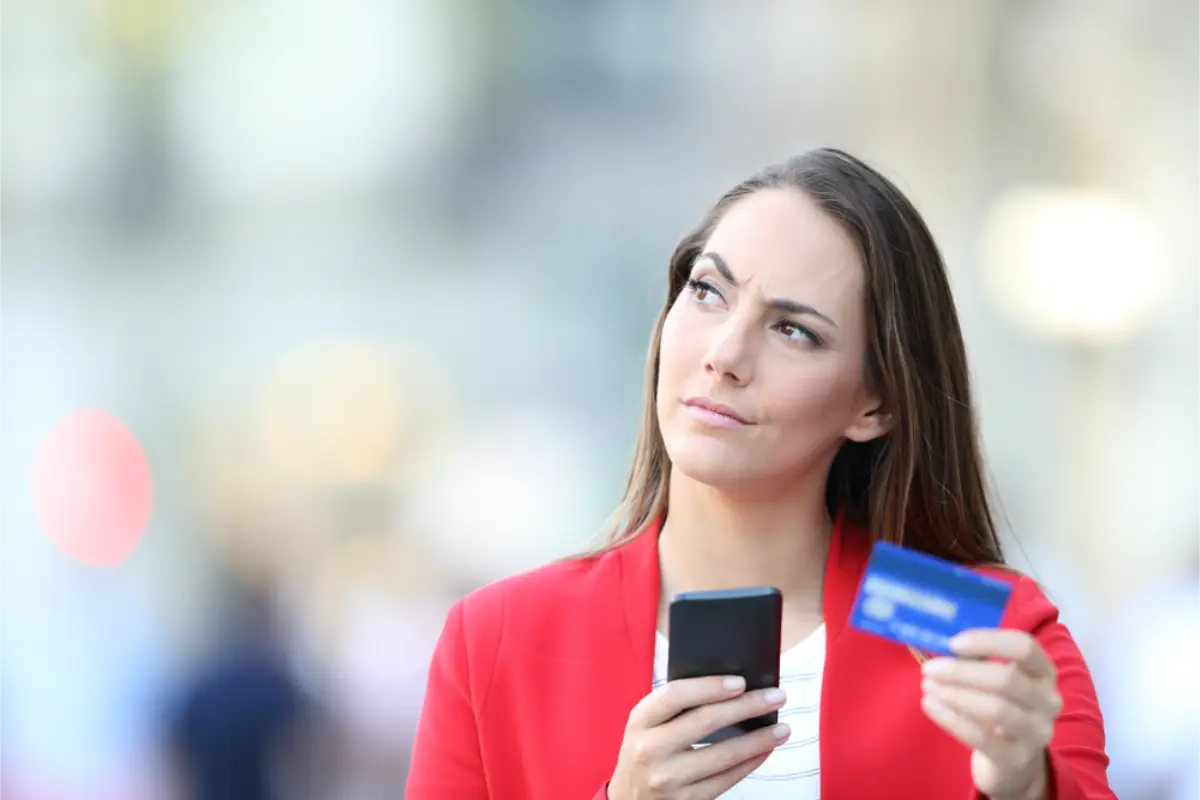 vrouw met smartphone